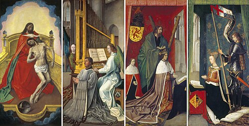 Retable de la Trinité, 1478, Hugo van der Goes