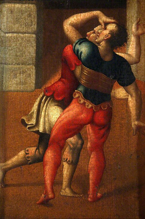 Two Wrestlers, , Giulio Romano