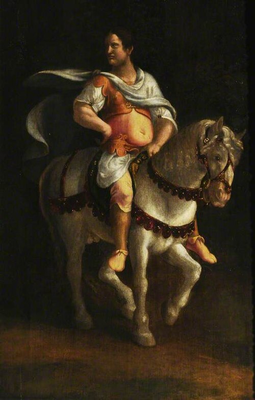A Roman Emperor on Horseback, , Giulio Romano