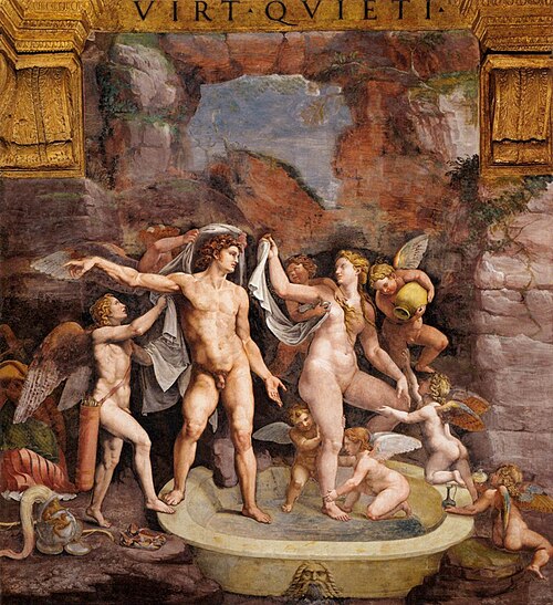 Venus and Mars bathing, 1600, Giulio Romano