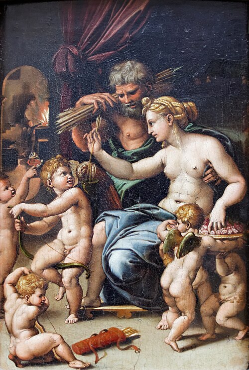 Vénus et Vulcain, 1575, Giulio Romano