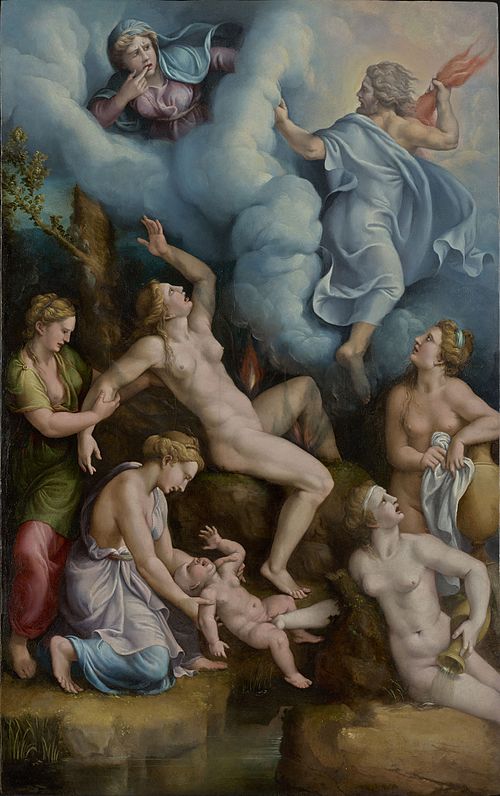 La Naissance de Bacchus, 1530, Giulio Romano