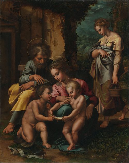 La Sainte Famille, 1520, Giulio Romano