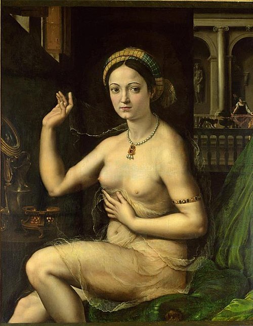 Woman before the mirror, 1550, Giulio Romano