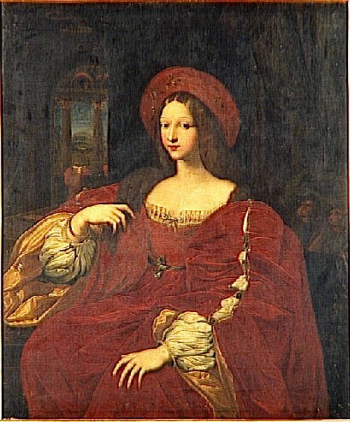 Isabelle de Requesens, reine de Naples, 1600, Giulio Romano