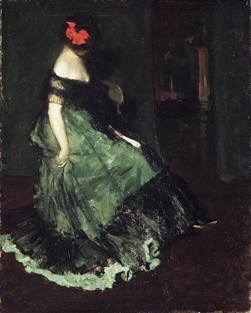 The Red Bow, 1902, Charles Webster Hawthorne
