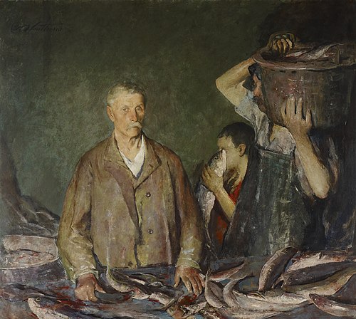 Provincetown Fisherman (Cleaning Fish), 1915, Charles Webster Hawthorne
