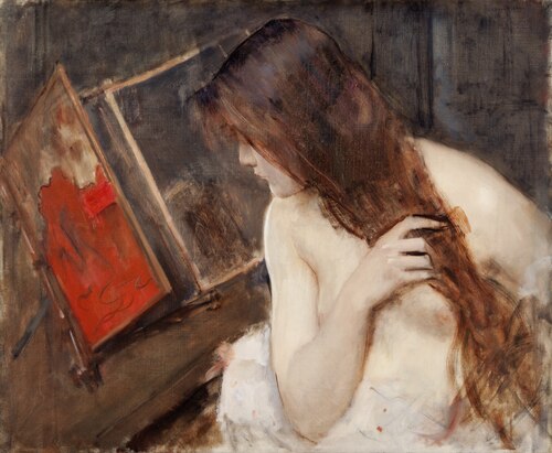 Woman at her Toilet, 1900, Louis Picard