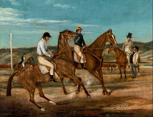 In the starter's hands, 1850, John Michael Skipper