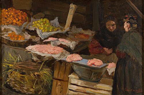Marktstalletje, 1890, Louis Hartz