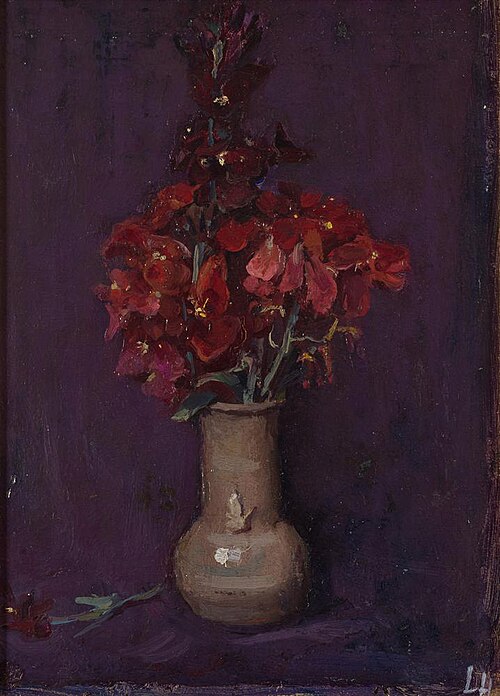 Viooltjes in een vaasje, 1900, Louis Hartz