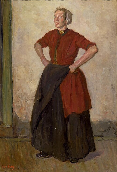 Vissersvrouw, 1907, Louis Hartz