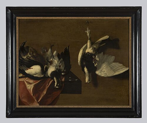Stilleven van dode vogels, 1662, Johannes Coster