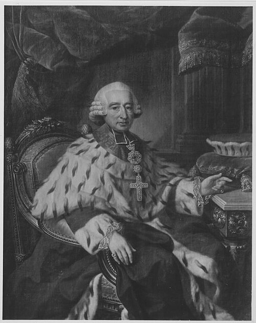 Bildnis Friedrich Karl Joseph Reichsfreiherr von Erthal, Kurfürst von Mainz (1719-1802), 1786, Georg Anton Abraham Urlaub