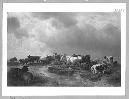 Kuhherde, 1858, Friedrich Voltz