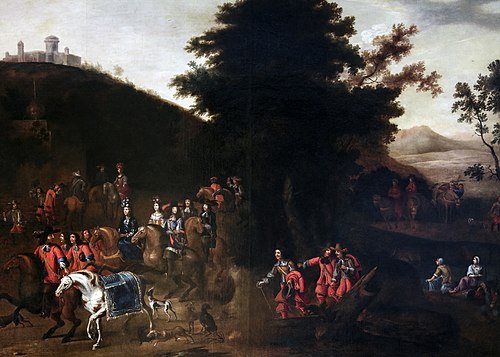 Charles Emmanuel II returning from the hunt, 1663, Melchior Hamers