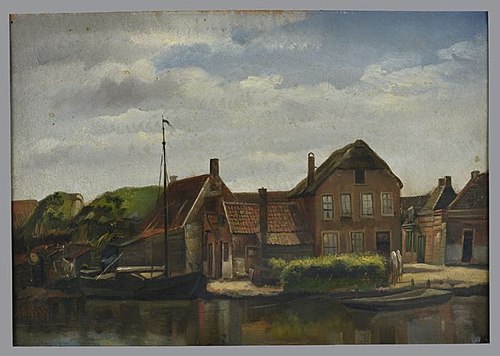 Overhaal aan de Rotte, 1860, Jan Bikkers