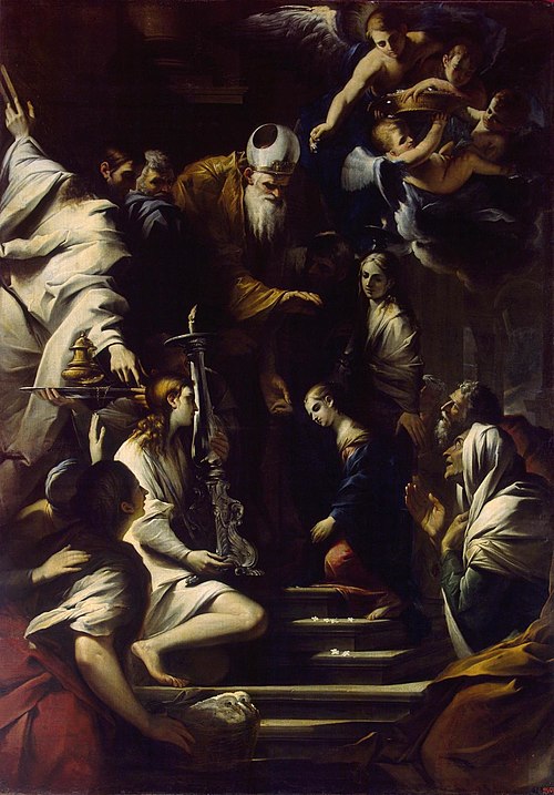 Presentation of the Virgin into the Temple, 1641, Pietro Testa