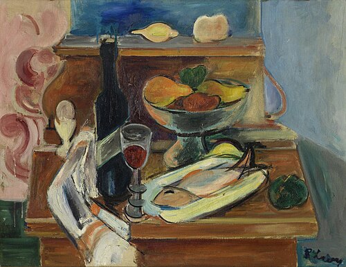 Stillleben mit Fisch, 1923, Rudolf Levy
