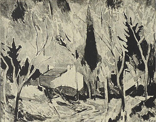 Landschaft, 1914, Rudolf Levy