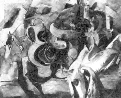 Stilleben mit Fruchtschale und Krug, 1920, Rudolf Levy