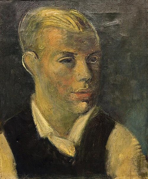 Male portrait, 1930, Rudolf Levy