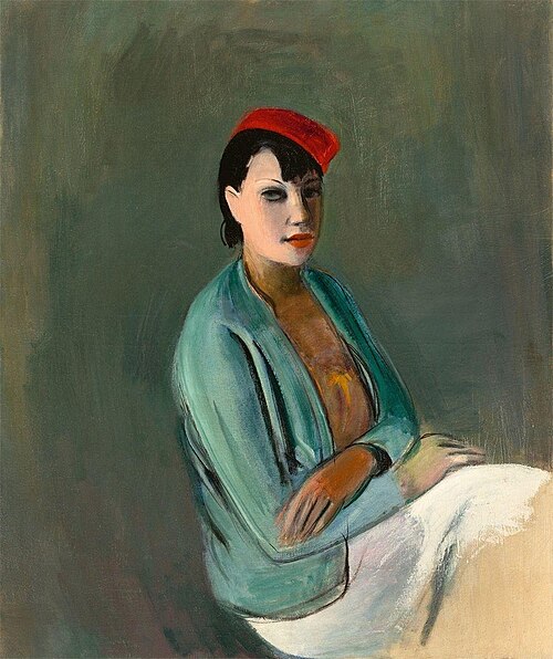 Frau mit roter Kappe, 1935, Rudolf Levy