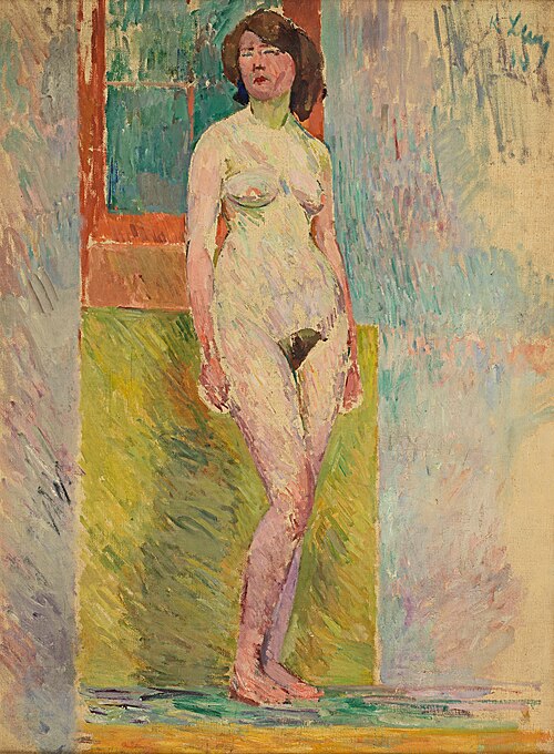 Nu debout dans l'atelier, 1910, Rudolf Levy