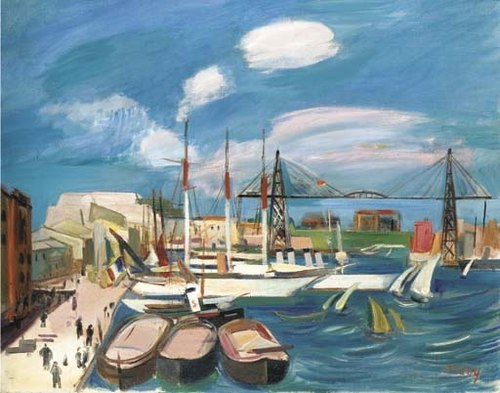 Der Hafen von Marseille, 1926, Rudolf Levy