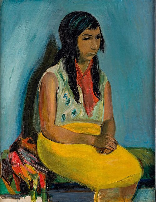 Junge Frau, Sanary-sur-Mer, 1926, Rudolf Levy