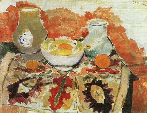 Stilleben mit Krügen und Früchten, 1909, Rudolf Levy