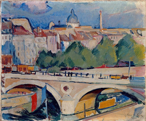 Blick auf die Pont-Marie, 1910, Rudolf Levy