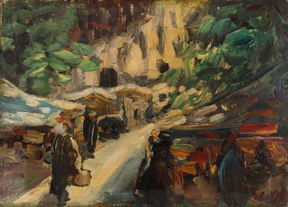 Moroccan Bazaar, 1912, Rudolf Levy