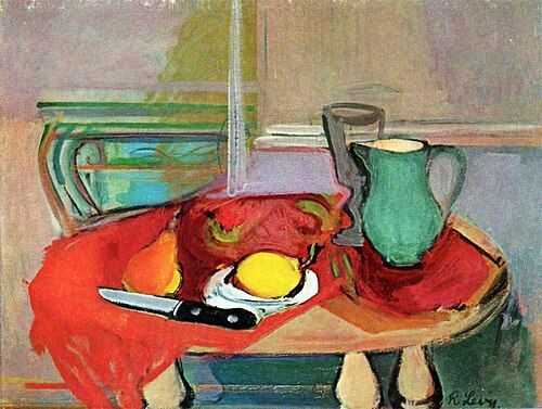 Still life with a green pitcher, 1943, Rudolf Levy