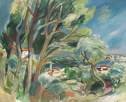 Blick auf Sanary, 1924, Rudolf Levy