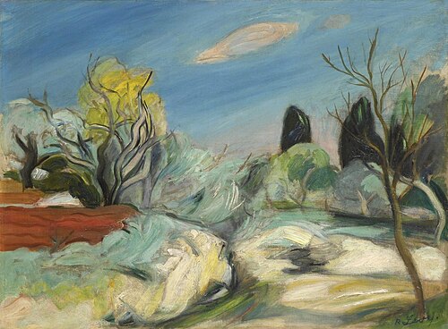 Beyond the Red Fields, 1920, Rudolf Levy
