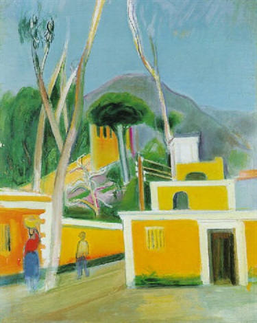 Häuser auf Ischia, 1938, Rudolf Levy