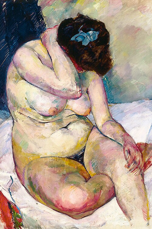 Seated Female Nude, 1906, Rudolf Levy