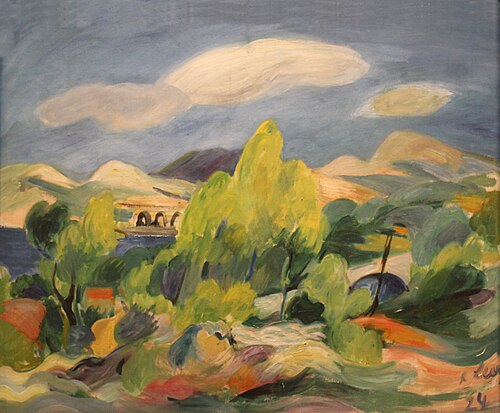 Südliche Landschaft (Sanary), 1924, Rudolf Levy