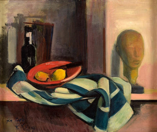 Stillleben mit Büste, 1932, Rudolf Levy