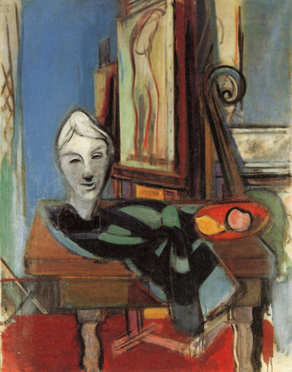 Stillleben mit Kopf und Staffelei, 1931, Rudolf Levy