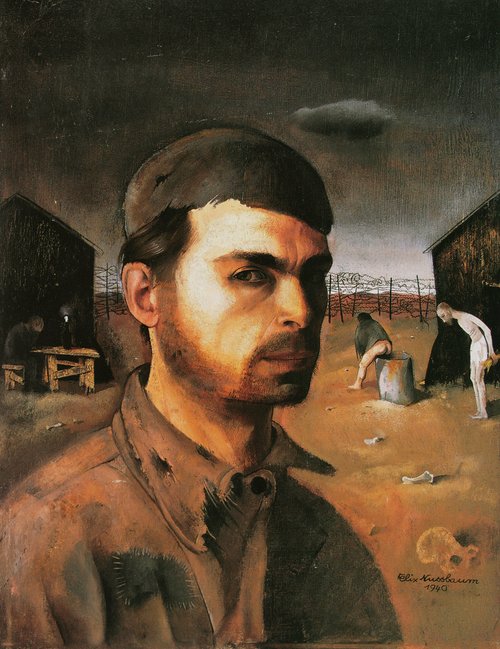 Autoportrait dans le camp, 1940, Felix Nussbaum