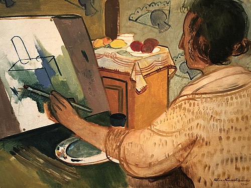 Felka an der Staffelei, 1935, Felix Nussbaum