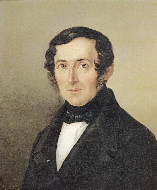 Portrait of Rector Gottlob Ehrenfried Dietrich, 1842, Georg Friedrich Kersting
