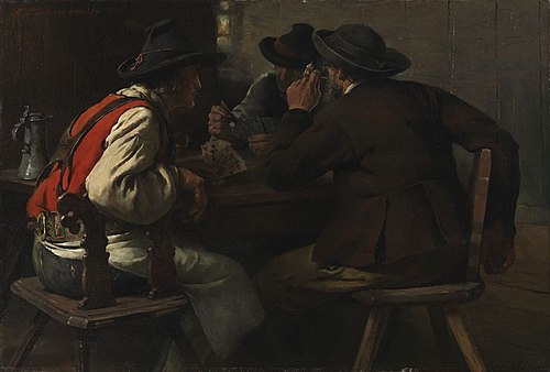 Die Spieler, 1900, Hermann Lindenschmit