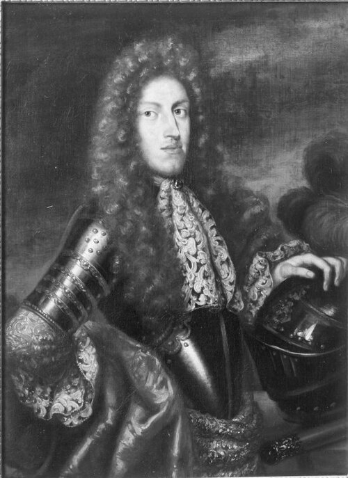 Ludwig Anton in goldverzierter Rüstung, 1673, Wolfgang Ludwig Hopfer