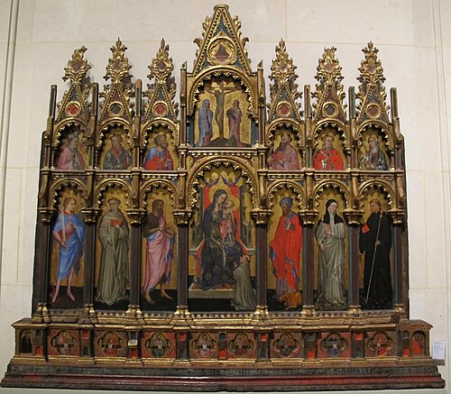polyptyque : La Vierge à l'Enfant, 1398, Antonio de Carro