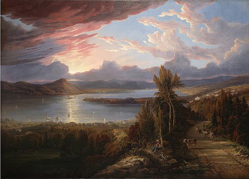 Hudson River North to Croton Point, 1851, Robert Havell