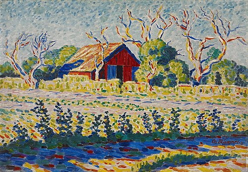 Old Barn at Sheepshead Bay, 1911, Oscar Bluemner