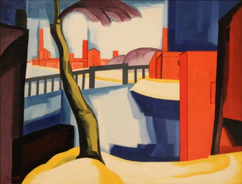 Triad Brilliant, 1932, Oscar Bluemner